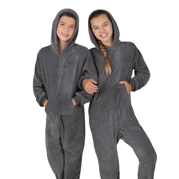 solid footed pajamas